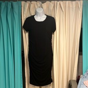 Tahari - Little Black Dress M side ruching